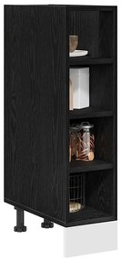 vidaXL Βάση Ντουλάπας Κουζίνας Riga Μαύρη δρυς 20 x 44,5 x 81,5 εκ.