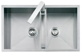 Macart Barazza Quattro N-200 Ένθετος Αντιστρεφόμενος Ανοξείδωτος νεροχύτης λείας επιφάνειας NE08048
