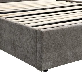 Επενδυμένο κρεβάτι Raziel-Kafe-160x200-Lift-Storage