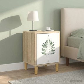 vidaXL Κομοδίνο HANAU 2 τμχ. Sonoma Δρυς 36 x 33 x 50 εκ.