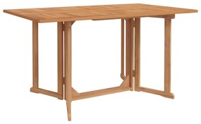 vidaXL Σέτ φαγητού για κήπο 7 pcs Καφέ 150 x 90 x 75 cm