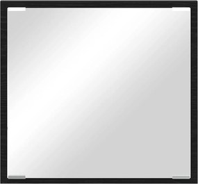 vidaXL Καθρέφτης μπάνιου LED Μαύρη Οξυά 40 x 37 x 8.5 εκ.