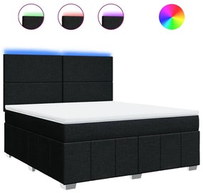 ΚΡΕΒΑΤΙ BOXSPRING ΜΕ ΣΤΡΩΜΑ ΜΑΥΡΟ 180X200 ΕΚ. ΥΦΑΣΜΑΤΙΝΟ 3294042