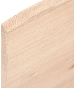 vidaXL Ράφι Τοίχου 40 x 60 x 2 εκ. από Ακατέργαστο Μασίφ Ξύλο Δρυός