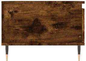 vidaXL Τραπεζάκι Σαλονιού Καπνιστή Δρυς 90x50x36,5 εκ. Επεξεργ. Ξύλο