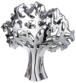 Διακοσμητικό Αντικείμενο Δέντρο &#039;Alive&#039; Κεραμικό Ασημί 9x30x31.5cm