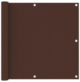 vidaXL Διαχωριστικό Βεράντας Καφέ 90 x 300 εκ. Ύφασμα Oxford