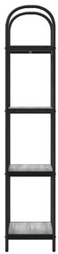vidaXL Ράφι Βιβλίων Γκρι sonoma 40 x 30 x 146 εκ Επεξεργασμένο ξύλο