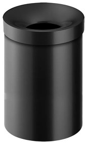 Χαρτοδοχείο Ανοιχτό 12lt Ø25*H38,5 cm  Sanco Open Bins Brass Black Mat 90654-M116