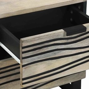 vidaXL Κομοδίνο Λευκό 40 x 33 x 46 εκ. Επεξεργασμένο Ξύλο