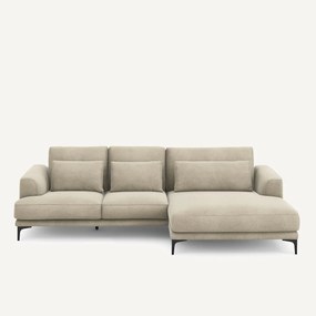 Γωνιακός καναπές XL δεξιός από λινό βελούδο, MARSILE