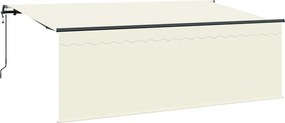 vidaXL Σκηνίτσα Αναδιπλούμενη Κρεμ 400 x 200 cm