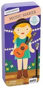 PETIT COLLAGE Ξύλινες μαγνητικές φιγούρς Music Girl