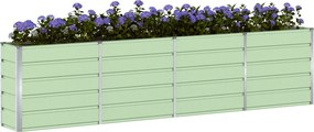 vidaXL Γλάστρα Πράσινο 320 x 40 x 75 εκ. Ατσάλι