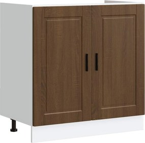 vidaXL Ντουλάπι βάσης νεροχύτη Porto Καφέ Δρυς 80x46x81,5 cm
