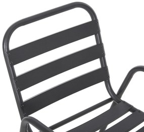 Καρέκλα PRELUDE C5970.01 με Μεταλλικό Σκελετό και Κάθισμα Αλουμινίου Γκρί 54x56x79Υεκ 54x56x79 εκ.