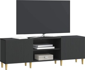 vidaXL Ντουλάπι TV Μαύρο 150 x 31 x 50 εκ. Επεξεργασμένο Ξύλο