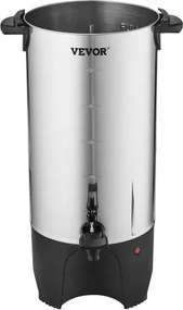 VEVOR Commercial Coffee Urn 50 Cup Stainless Steel Coffee Dispenser Fast Brew