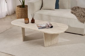 Coffee Table Ovalis - Travertine Travertine