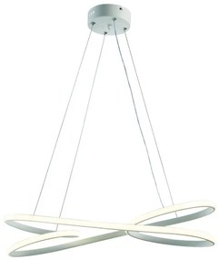 Κρεμαστό Φωτιστικό Οροφής LED 42W Καμπυλωτό 4000Κ 120x60 Arkolight-1716-1/60-Λευκό 1716-1/60