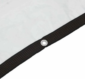 vidaXL Σαφής μουσαμάς με οπές 3x12 m πολυαιθυλένιο