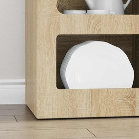 vidaXL Πλαϊνό γραφείο Δρύς Sonoma 40 x 35 x 100,5 εκ