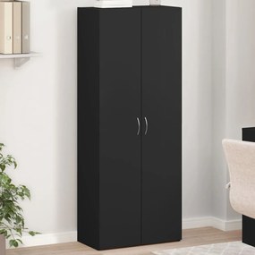 vidaXL Αρχειοθήκη Μαύρη 60x32x153 εκ. από Επεξεργασμένο Ξύλο