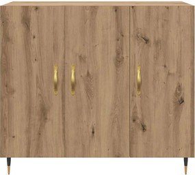 vidaXL Πλαϊνό γραφείο Artisan Oak 90 x 34 x 80 εκ. Επεξεργασμένο ξύλο
