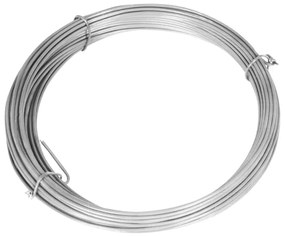 vidaXL Συρματόπλεγμα 25 x 1,5 μ. Γαλβανισμένο Ατσάλι + Στύλοι/Βάσεις