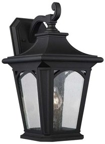 Φανάρι Απλίκα Φωτιστικό Τοίχου 1xE27 Μαύρο IP44 46cm Bedford QZ-BEDFORD2-L Elstead Lighting QZ-BEDFORD2-L Μαύρο