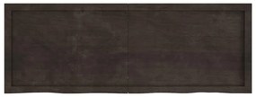 vidaXL Ράφι Τοίχου Σκούρο Καφέ 140x50x(2-6) εκ. Επεξ. Μασίφ Ξύλο Δρυός