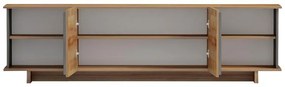 Έπιπλο τηλεόρασης Zafore σε oak-καφέ antique απόχρωση 180x33x50εκ 180x33x50 εκ.