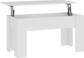 vidaXL Τραπεζάκι Σαλονιού Λευκό 101 x 49 x 52 εκ. Επεξεργασμένο Ξύλο