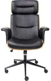 Καρέκλα Γραφείου Check Out Μαύρη 75x75x118εκ - Μαύρο