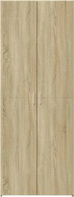 vidaXL Ντουλάπι Sonoma Δρυς 80x42,5x185 εκ. από Επεξεργασμένο Ξύλο