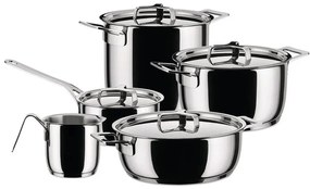 Μαγειρικά Σκεύη Pots & Pan (Σετ 9Τμχ) AJM100S9 Inox Alessi Stainless Steel
