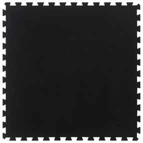 vidaXL Δάπεδο Προστασίας Παζλ Μαύρο 12 χιλ. 100x100 εκ. Καουτσουκ