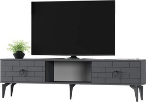 Stewehome Ραφιέρα τηλεόρασης με 2 πόρτες και ράφι 150x30x45 cm
