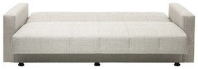 Artekko Dave Καναπές/Κρεβάτι Τριθέσιος Υφασμάτινος Μπεζ (210x80x80)cm Κρεβάτι (180x100)cm