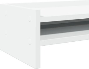 vidaXL Βάση Οθονών Λευκή 100x24x16 εκ. από Επεξ. Ξύλο