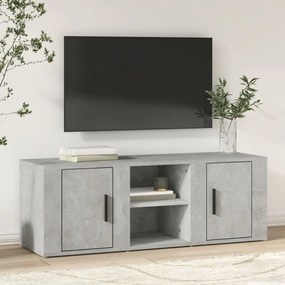 vidaXL Έπιπλο Τηλεόρασης Γκρι Σκυρ. 100x31,5x35 εκ. Επεξ. Ξύλο