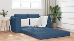 vidaXL Καναπές Κρεβάτι 2-σε-1 Μπλε 148x71x83 εκ. Υφάσματος