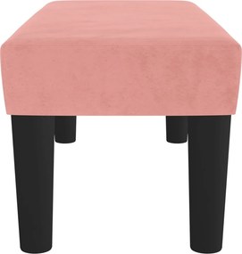 vidaXL Πάγκος Ροζ 70 x 30 x 30 εκ. Βελούδινος