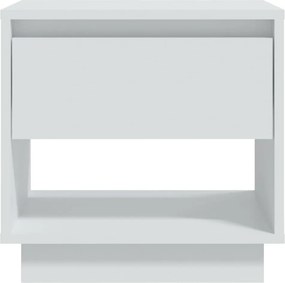 vidaXL Κομοδίνα 2 τεμ. Λευκά 45 x 34 x 44 εκ. από Μοριοσανίδα