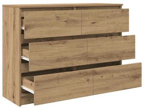 vidaXL Sideboard Artisan Oak 100x35x76 cm Κατασκευασμένο ξύλο