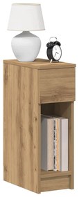 vidaXL Κομοδίνο με συρτάρι Αρτισιανή Δρυς 20x36x60 εκ.