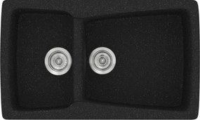 Sanitec Classic 320 (79×50) - Γρανιτένιος νεροχύτης - Granite BLACK