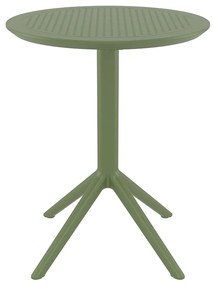SIESTA SKY OLIVE GREEN Φ60X74εκ. ΤΡΑΠΕΖΙ ΠΤΥΣ/ΝΟ ΠΟΛ/ΝΙΟΥ Φ60Χ74εκ.20.0730