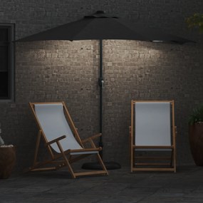 vidaXL Ομπρέλα Κήπου Ανθρακί 294 x 150 x 224 εκ. ύφασμα