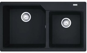 Franke Urban UBG 620-86 Matt Black Γρανιτένιος Νεροχύτης 90cm